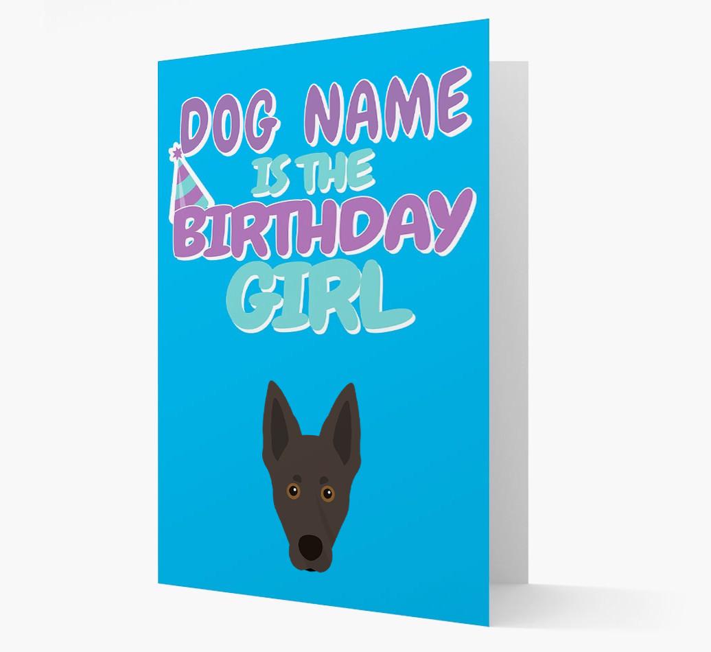 'Birthday Girl' Card with {breedFullName} Icon