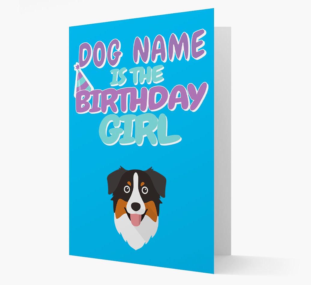 'Birthday Girl' Card with {breedFullName} Icon