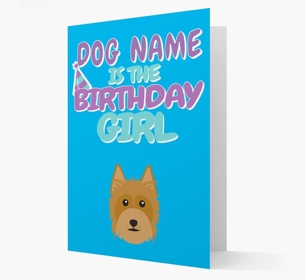 'Birthday Girl' Card with {breedFullName} Icon