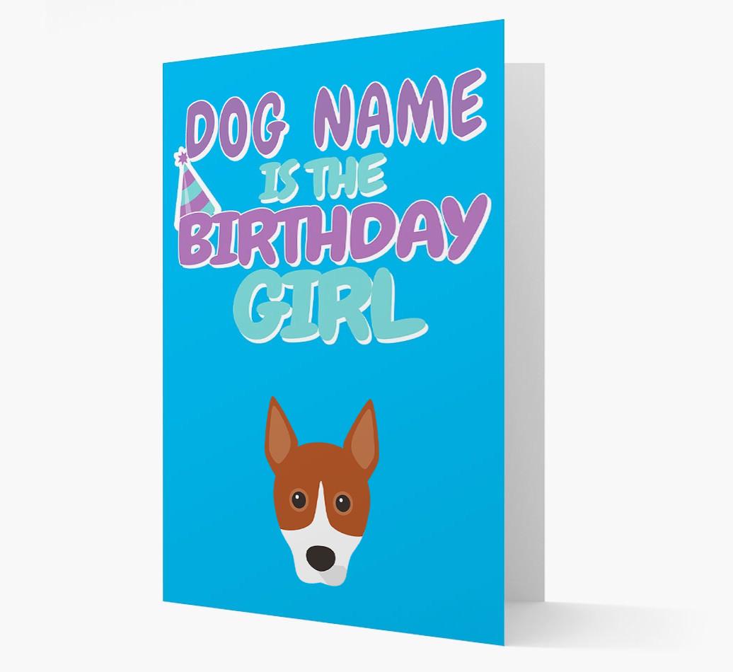'Birthday Girl' Card with {breedFullName} Icon