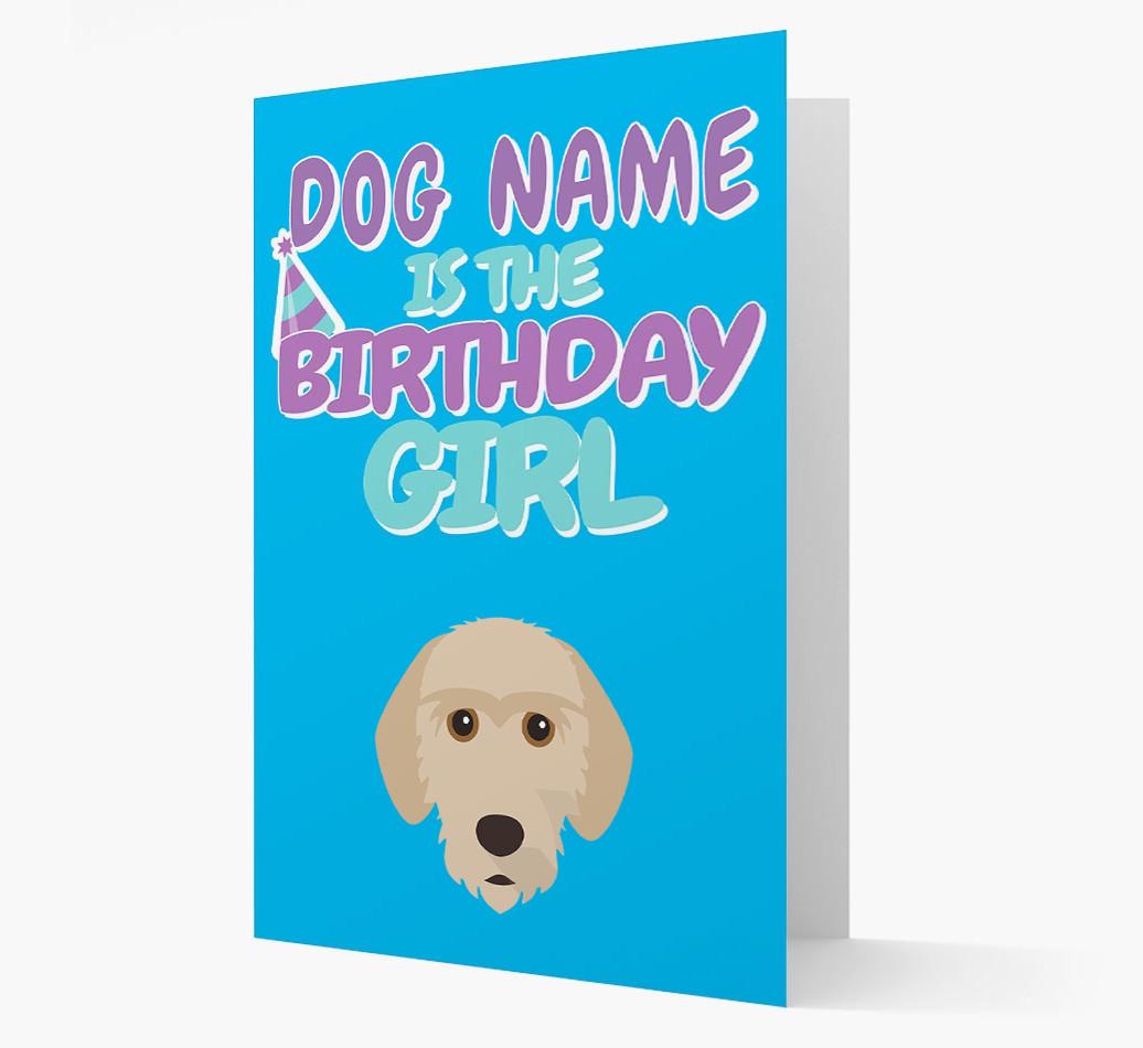 'Birthday Girl' Card with {breedFullName} Icon