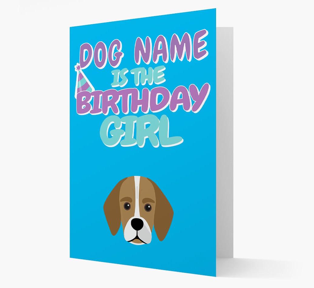 'Birthday Girl' Card with {breedFullName} Icon