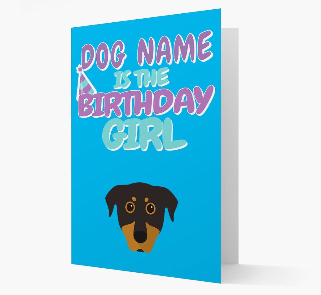 'Birthday Girl' Card with {breedFullName} Icon