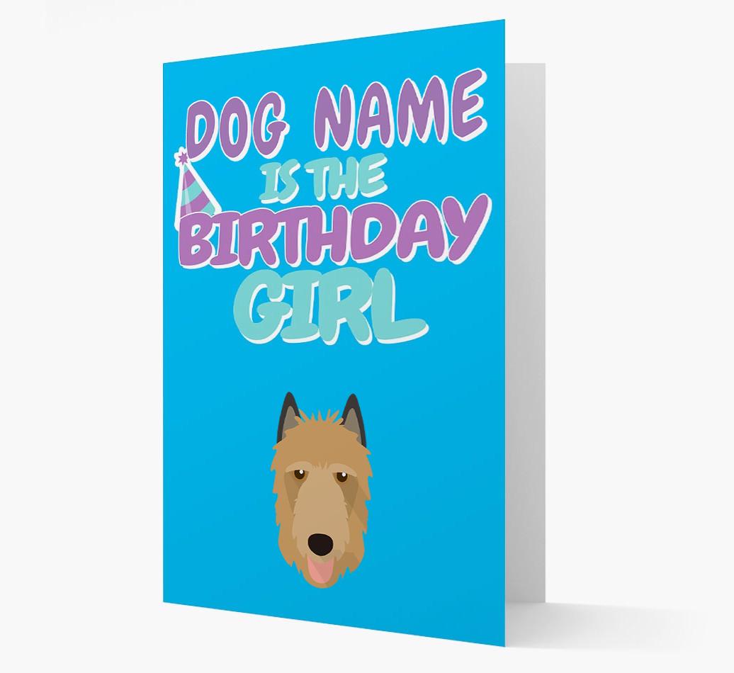 'Birthday Girl' Card with {breedFullName} Icon