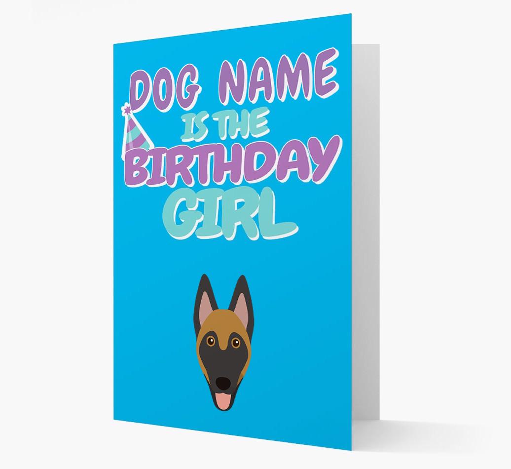 'Birthday Girl' Card with {breedFullName} Icon