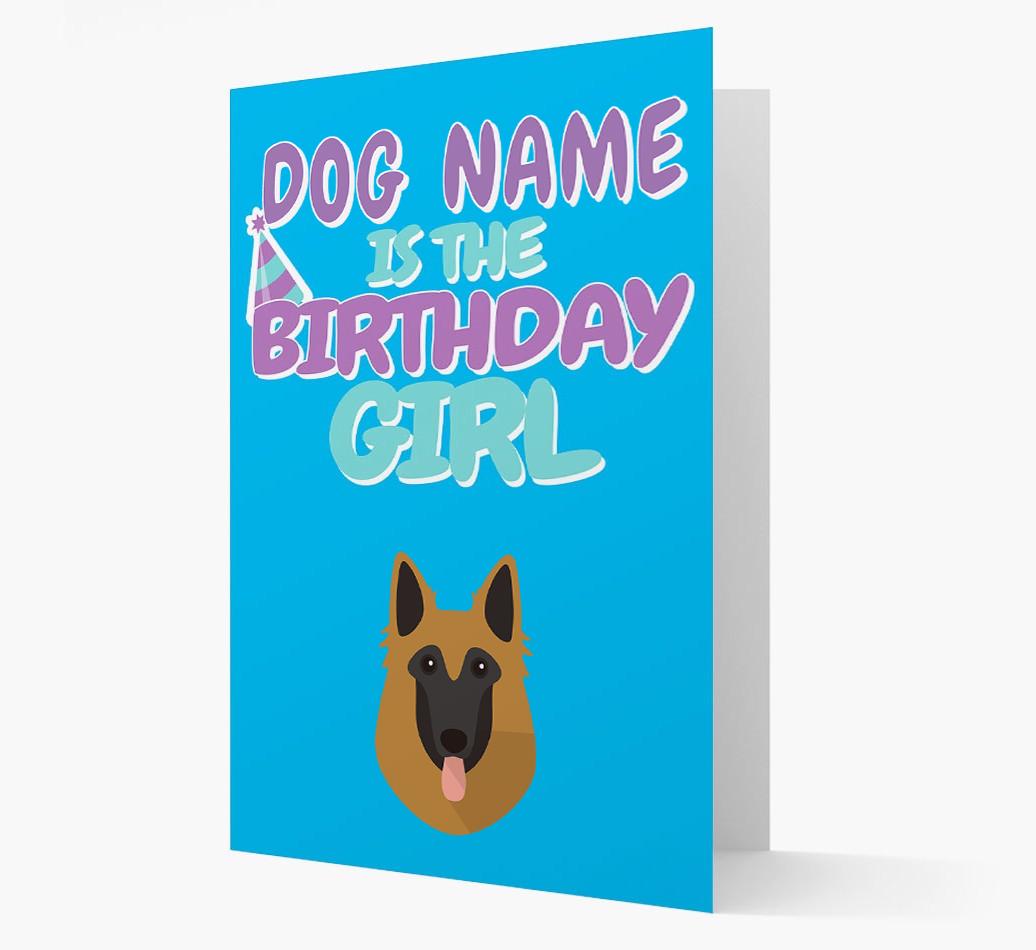 'Birthday Girl' Card with {breedFullName} Icon