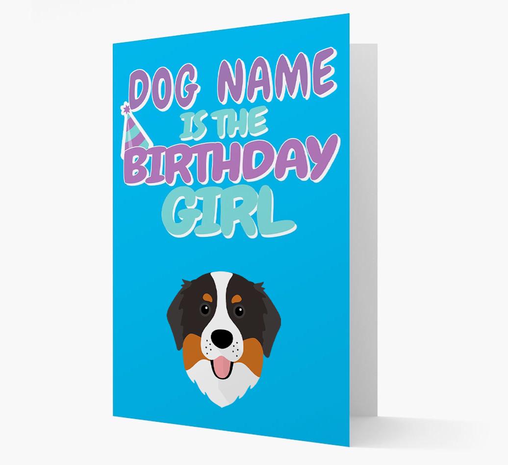 'Birthday Girl' Card with {breedFullName} Icon