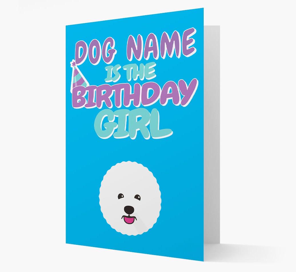 'Birthday Girl' Card with {breedFullName} Icon