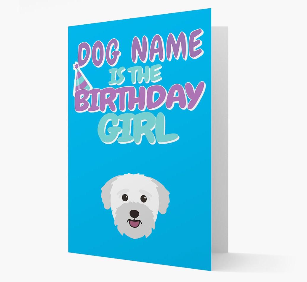 'Birthday Girl' Card with {breedFullName} Icon