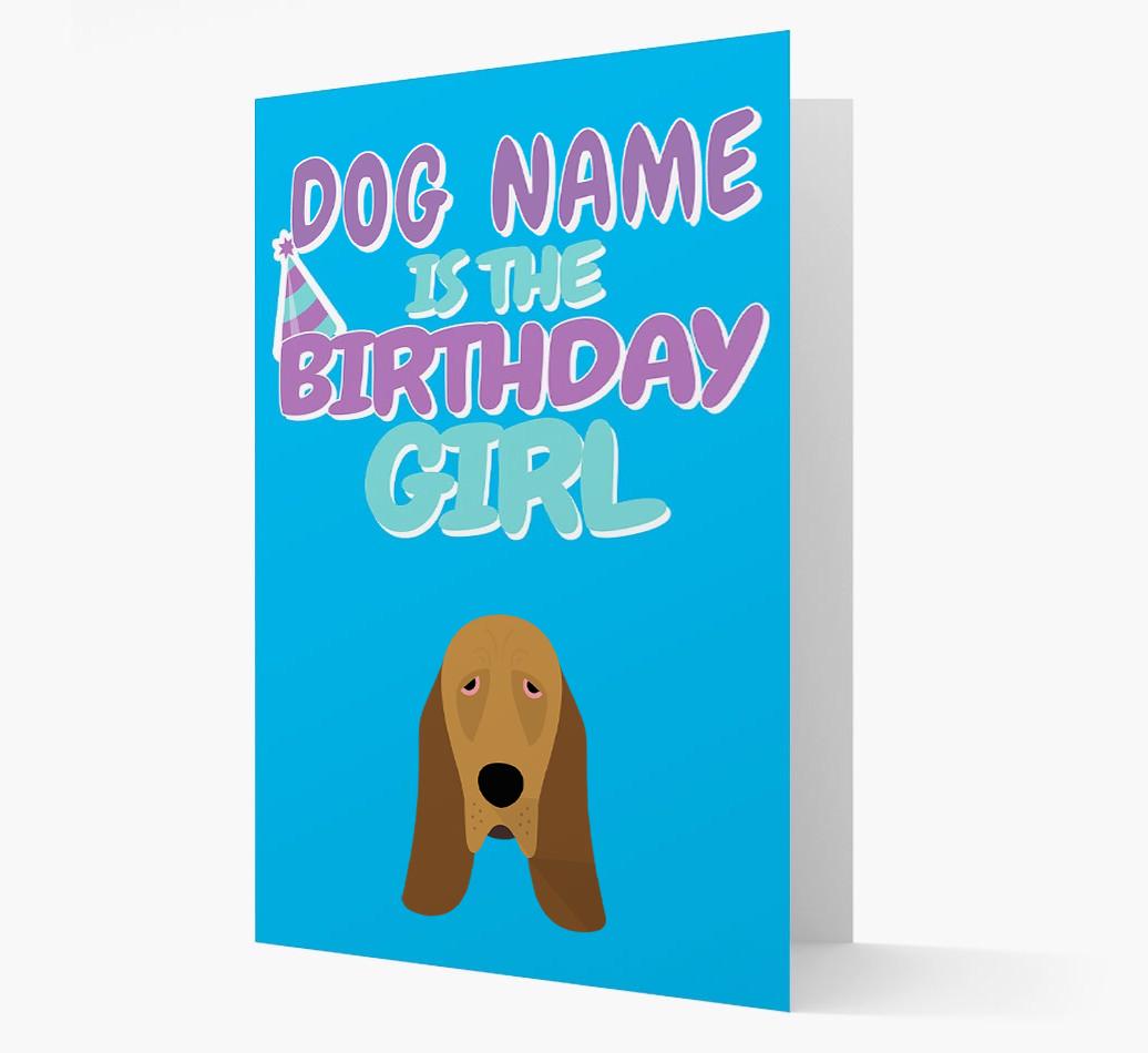 'Birthday Girl' Card with {breedFullName} Icon