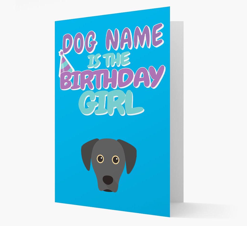 'Birthday Girl' Card with {breedFullName} Icon