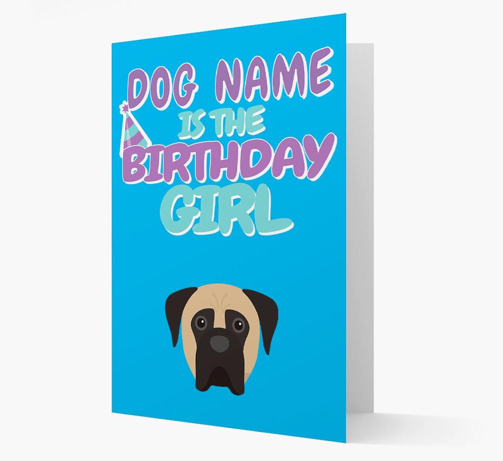 'Birthday Girl' Card with {breedFullName} Icon
