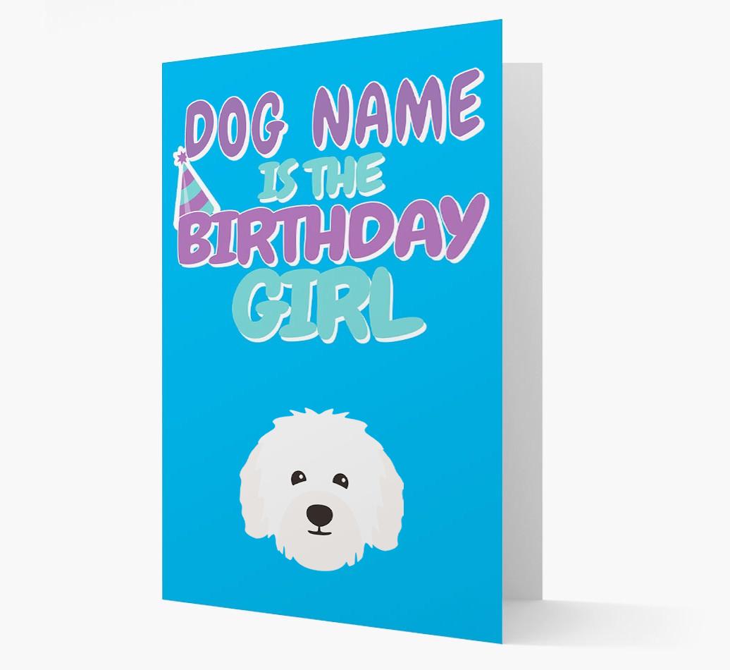 'Birthday Girl' Card with {breedFullName} Icon