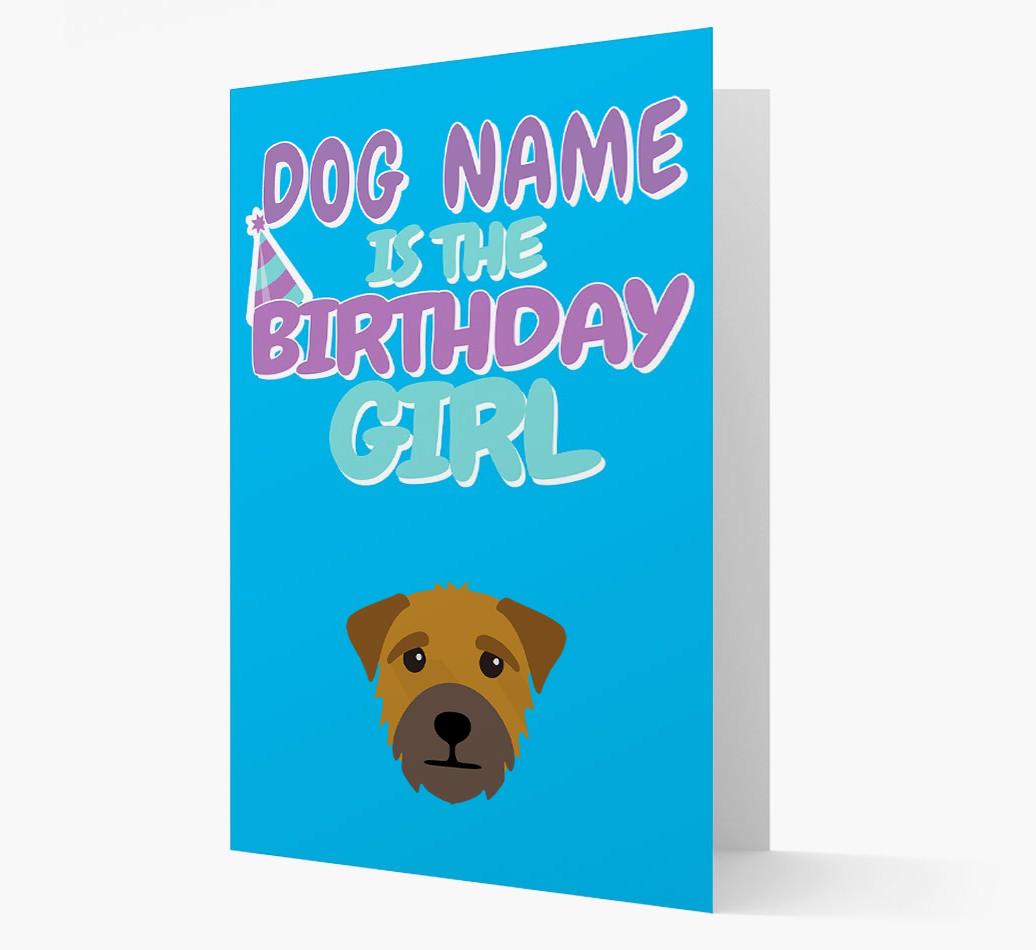 'Birthday Girl' Card with {breedFullName} Icon