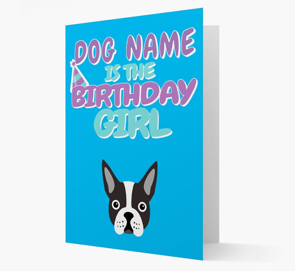 'Birthday Girl' Card with {breedFullName} Icon