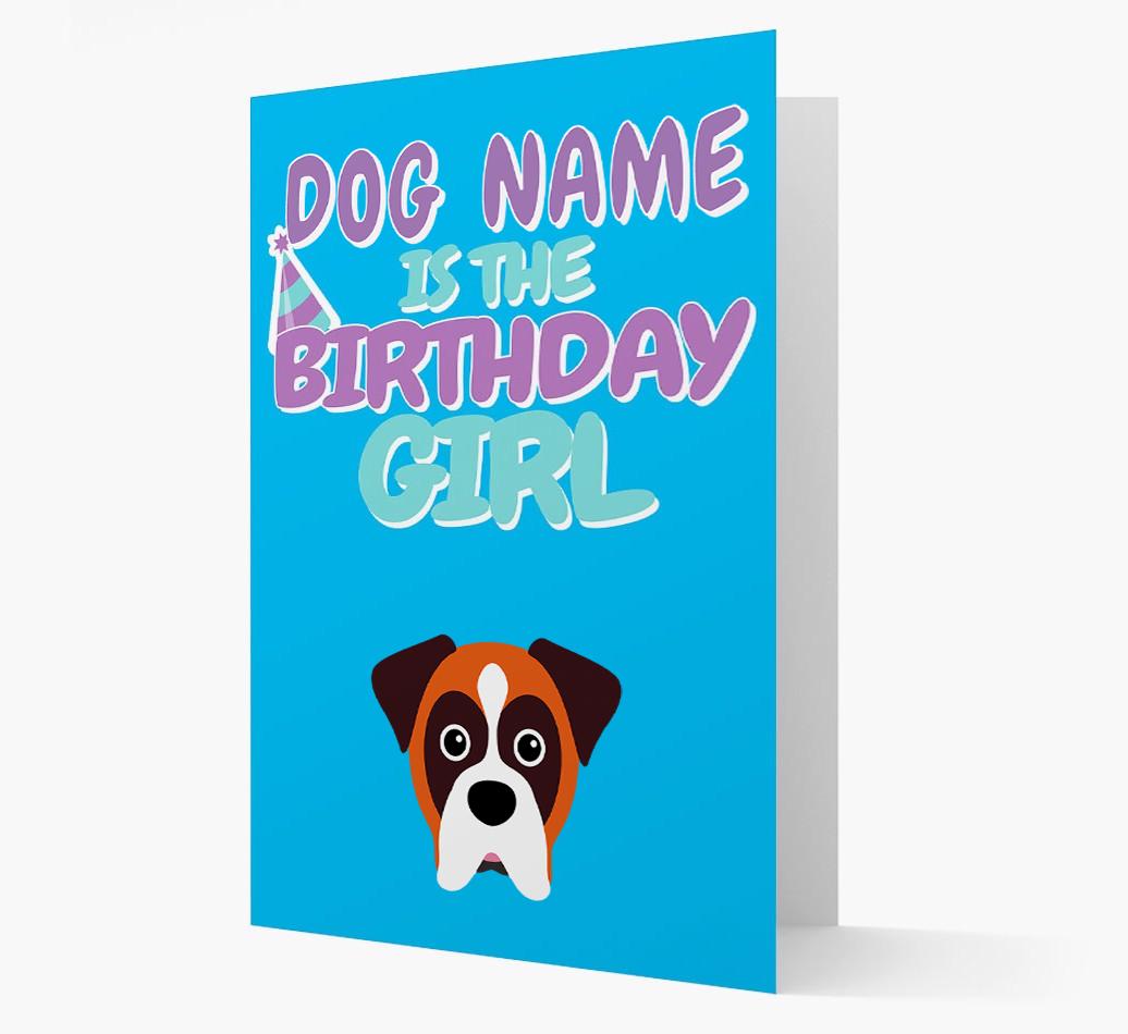 'Birthday Girl' Card with {breedFullName} Icon