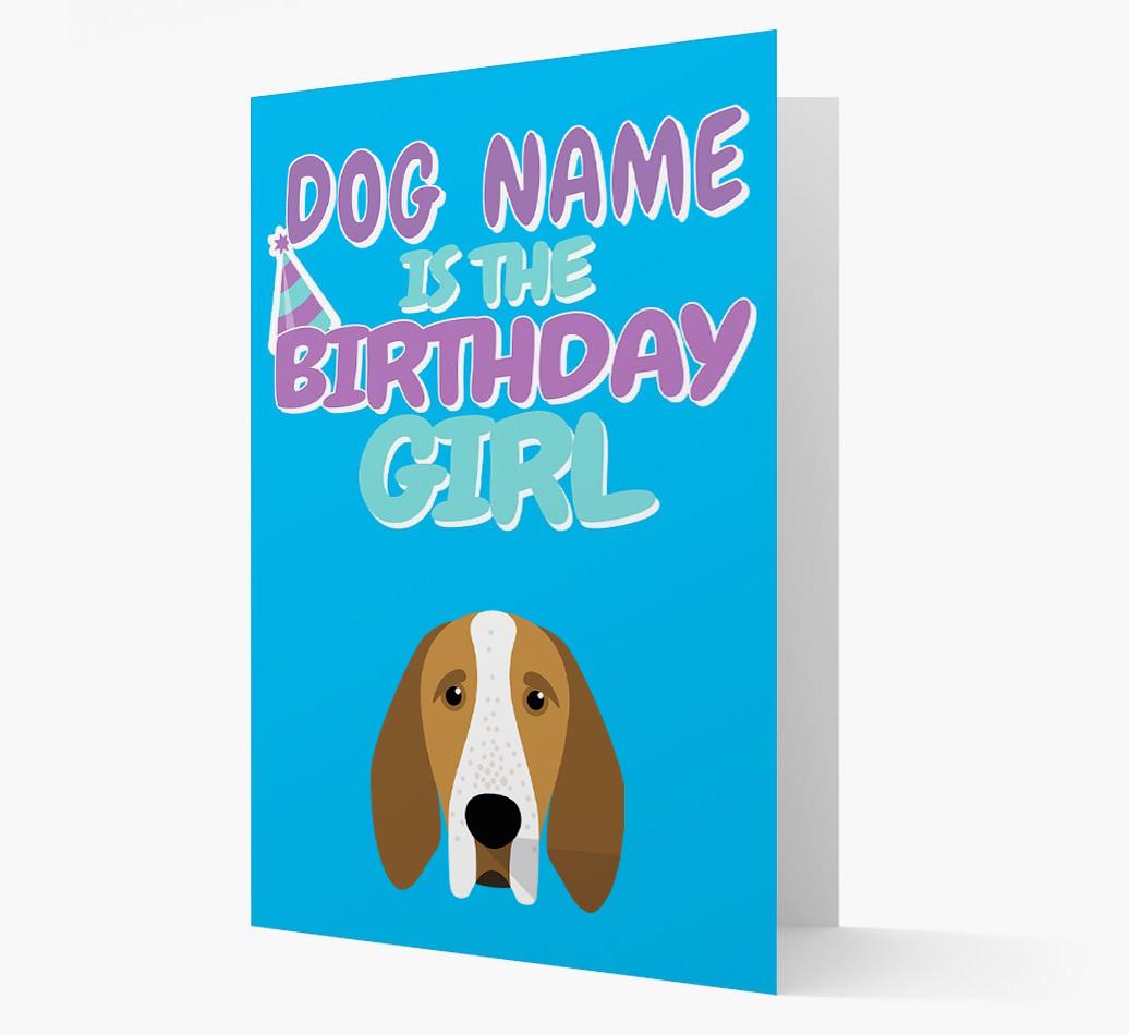 'Birthday Girl' Card with {breedFullName} Icon