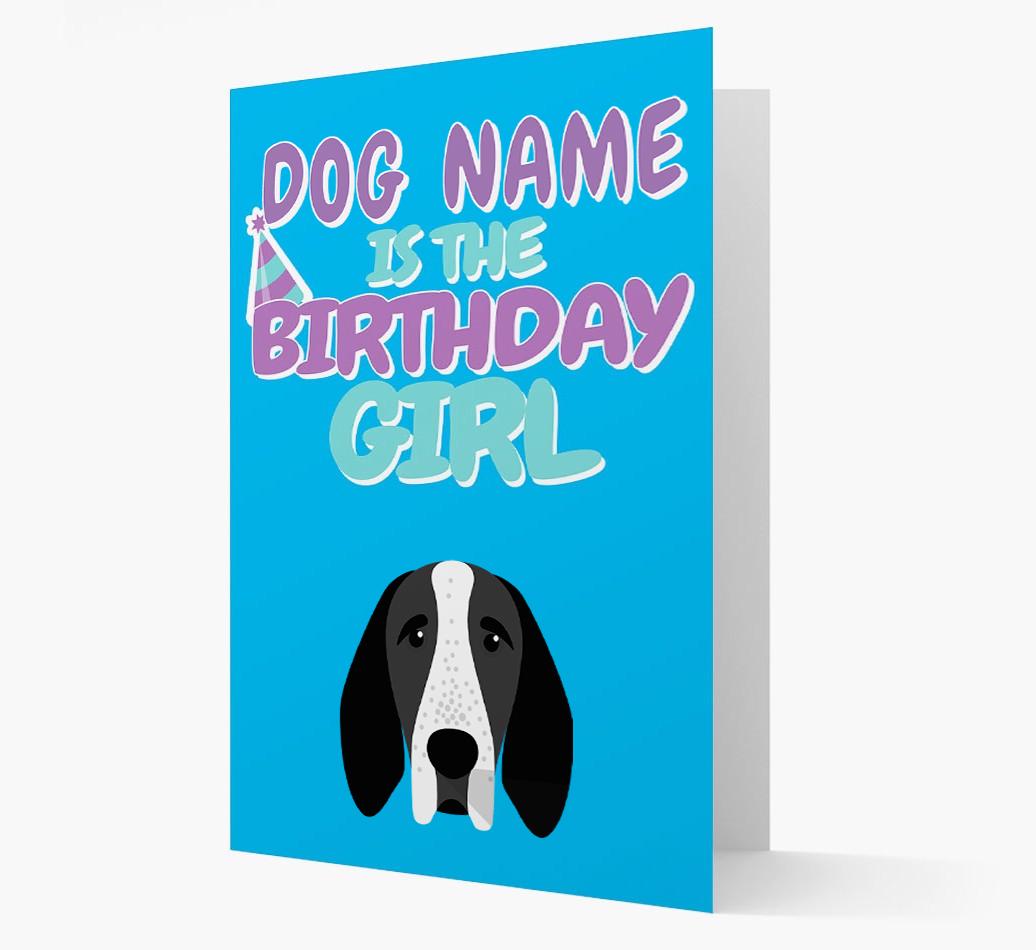 'Birthday Girl' Card with {breedFullName} Icon
