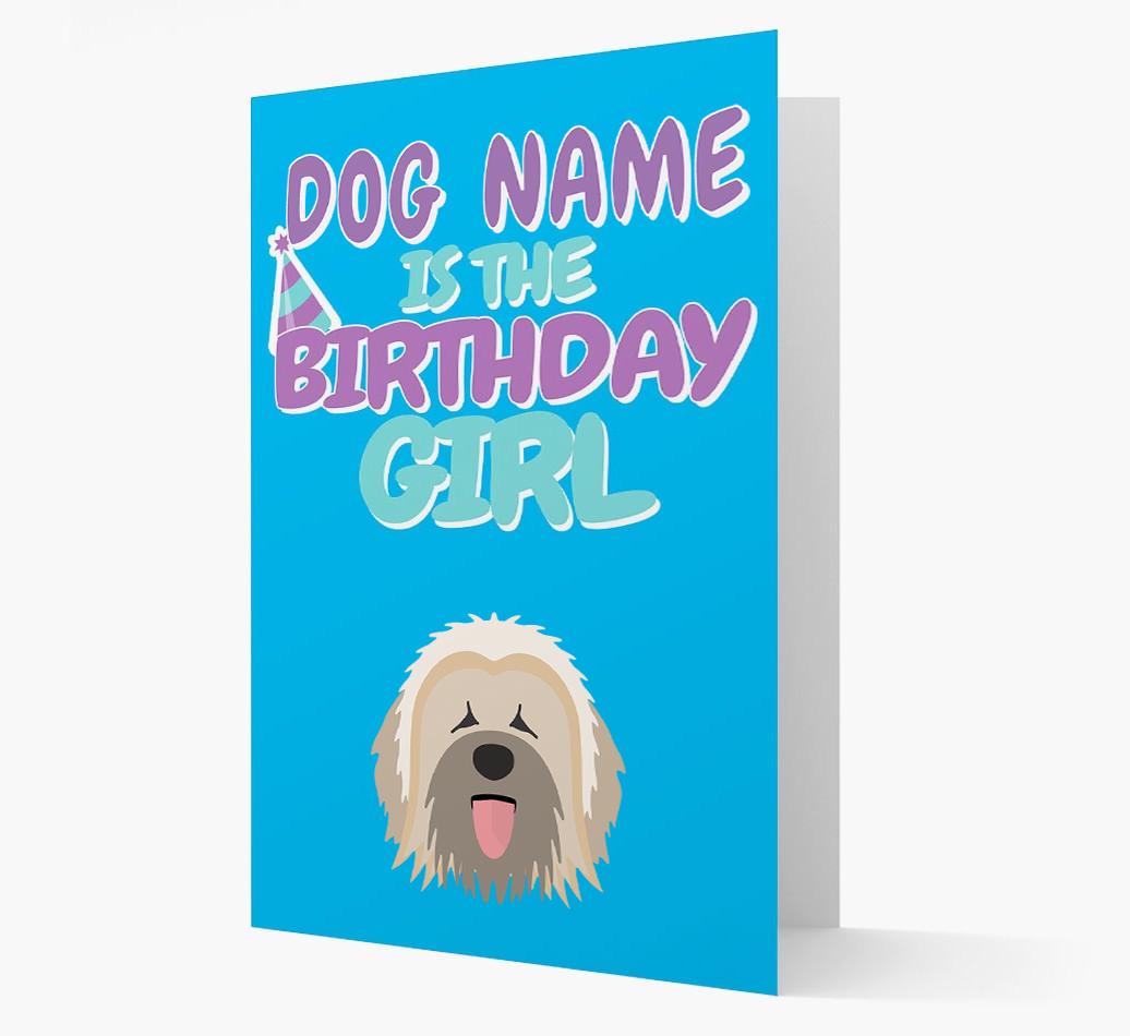 'Birthday Girl' Card with {breedFullName} Icon