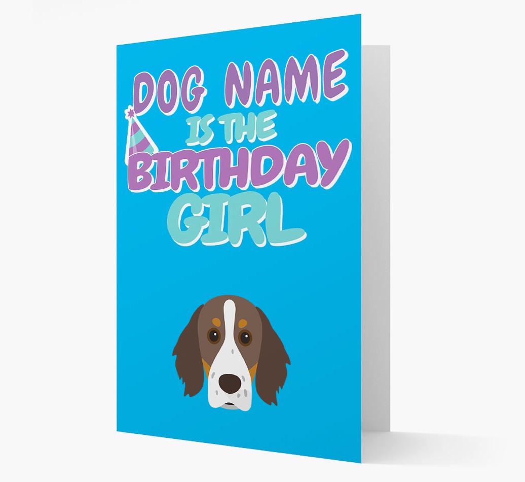 'Birthday Girl' Card with {breedFullName} Icon