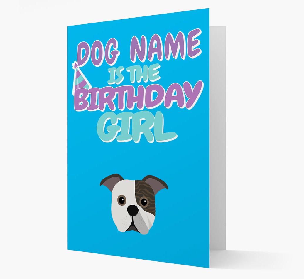 'Birthday Girl' Card with {breedFullName} Icon