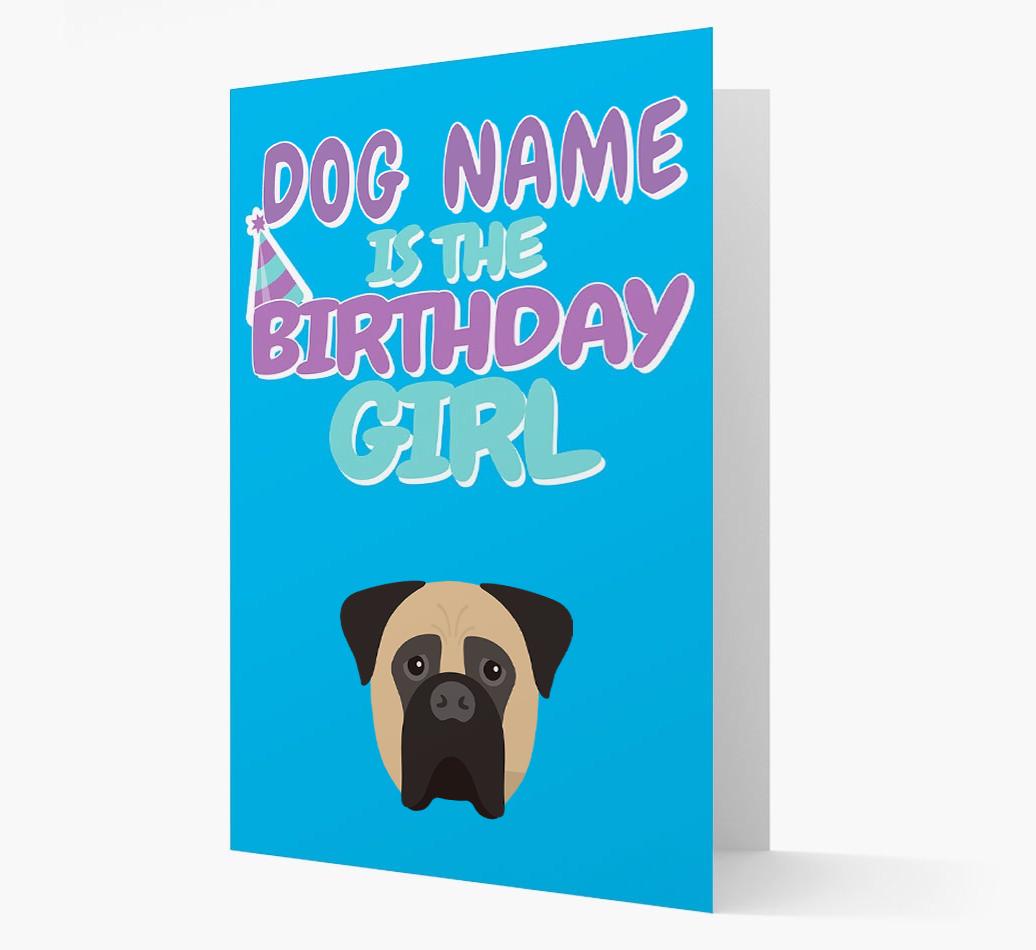 'Birthday Girl' Card with {breedFullName} Icon