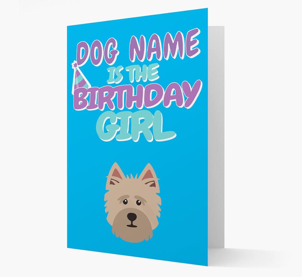 'Birthday Girl' Card with {breedFullName} Icon