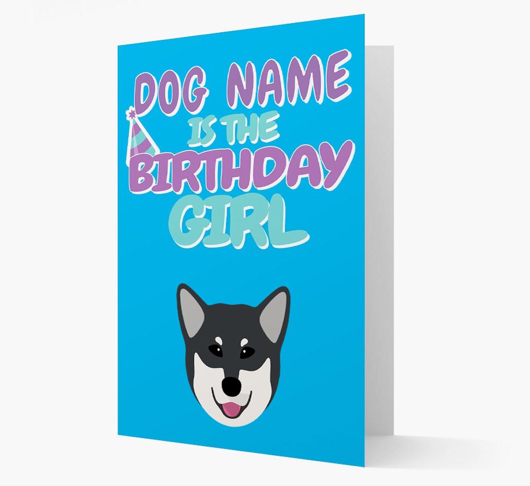 'Birthday Girl' Card with {breedFullName} Icon