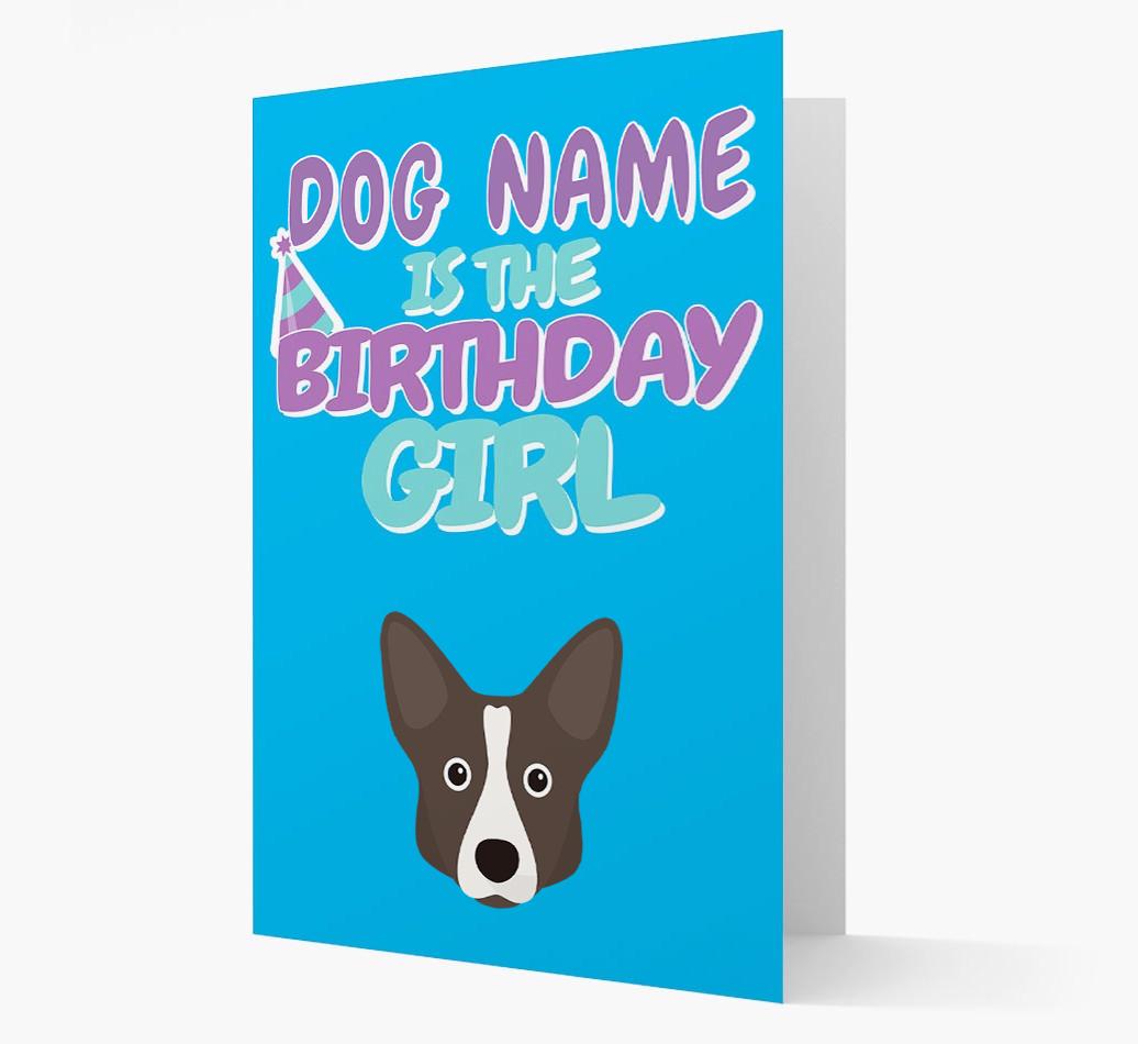 'Birthday Girl' Card with {breedFullName} Icon