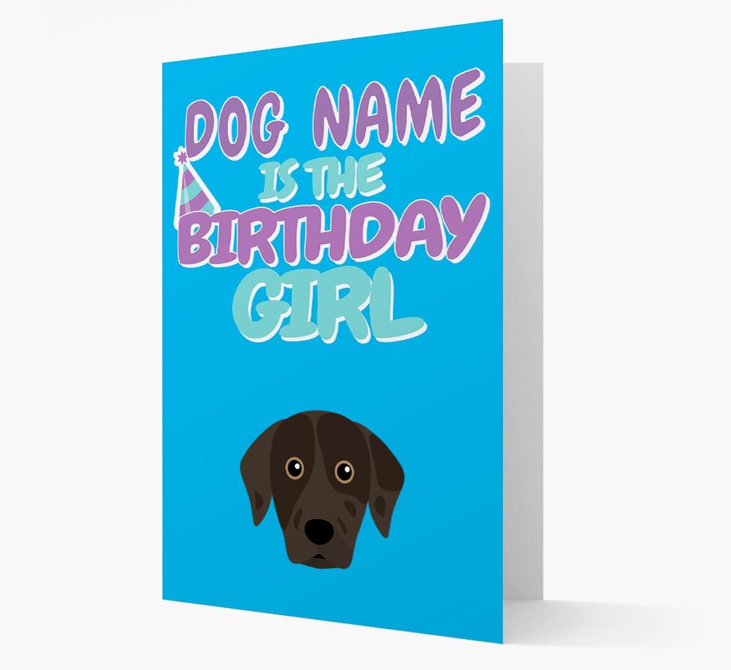 'Birthday Girl' Card with {breedFullName} Icon