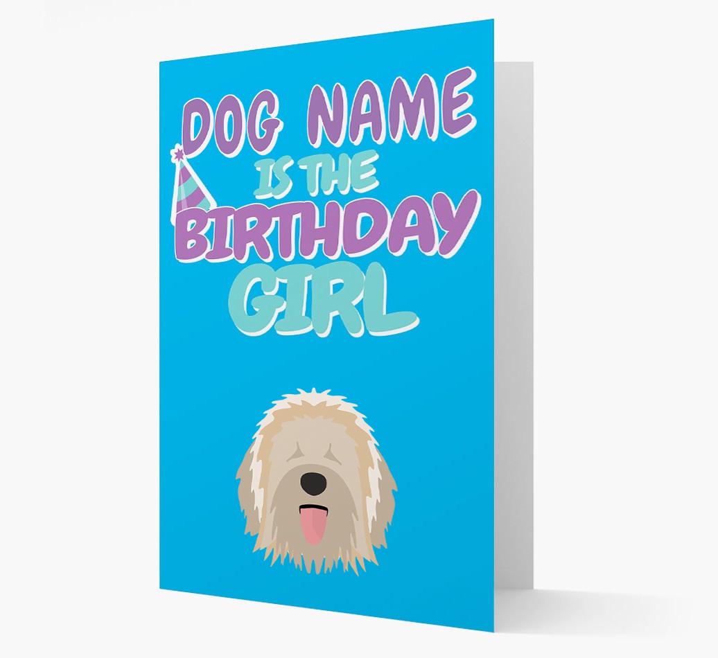 'Birthday Girl' Card with {breedFullName} Icon