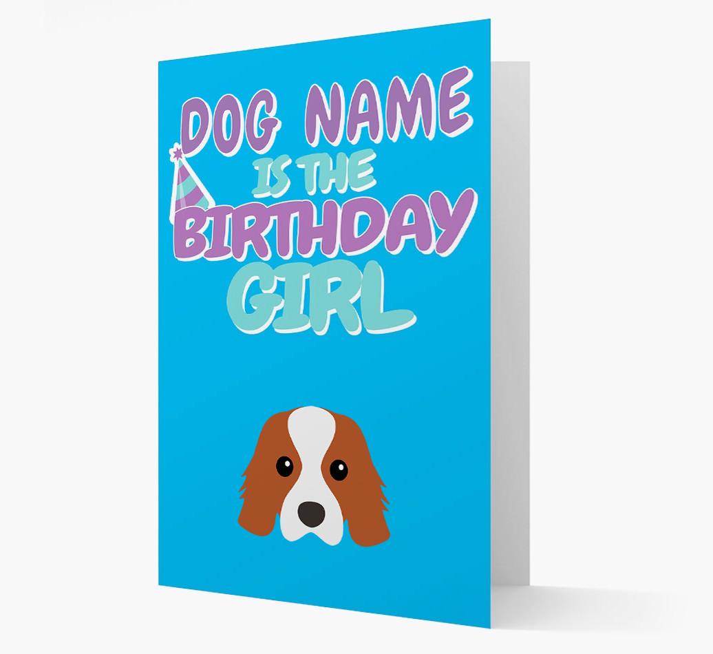 'Birthday Girl' Card with {breedFullName} Icon