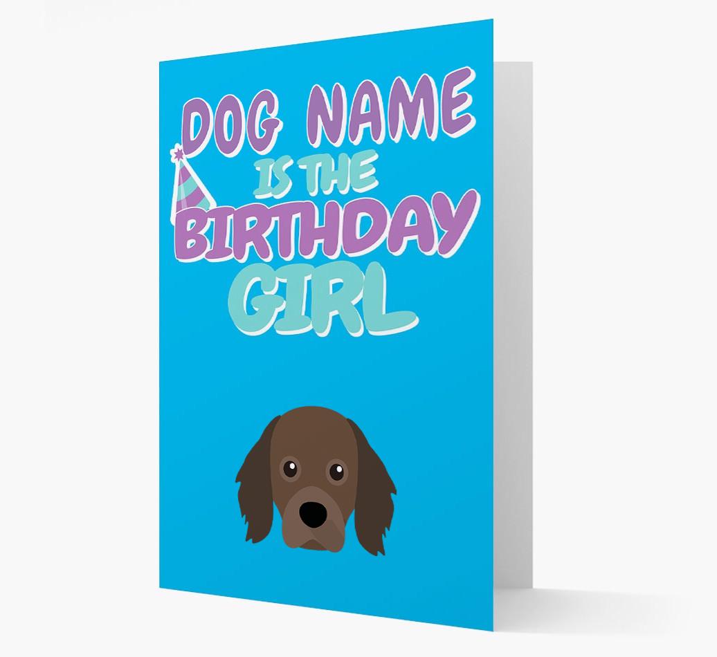 'Birthday Girl' Card with {breedFullName} Icon