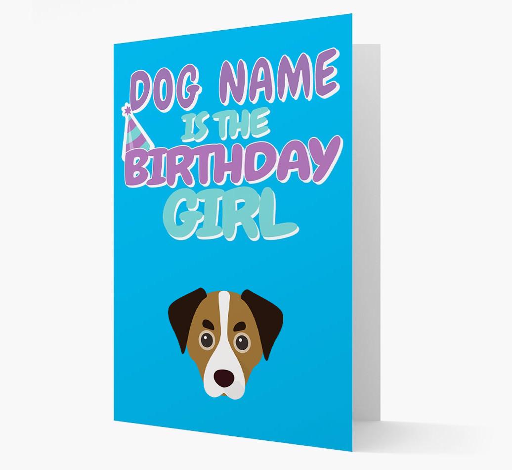 'Birthday Girl' Card with {breedFullName} Icon