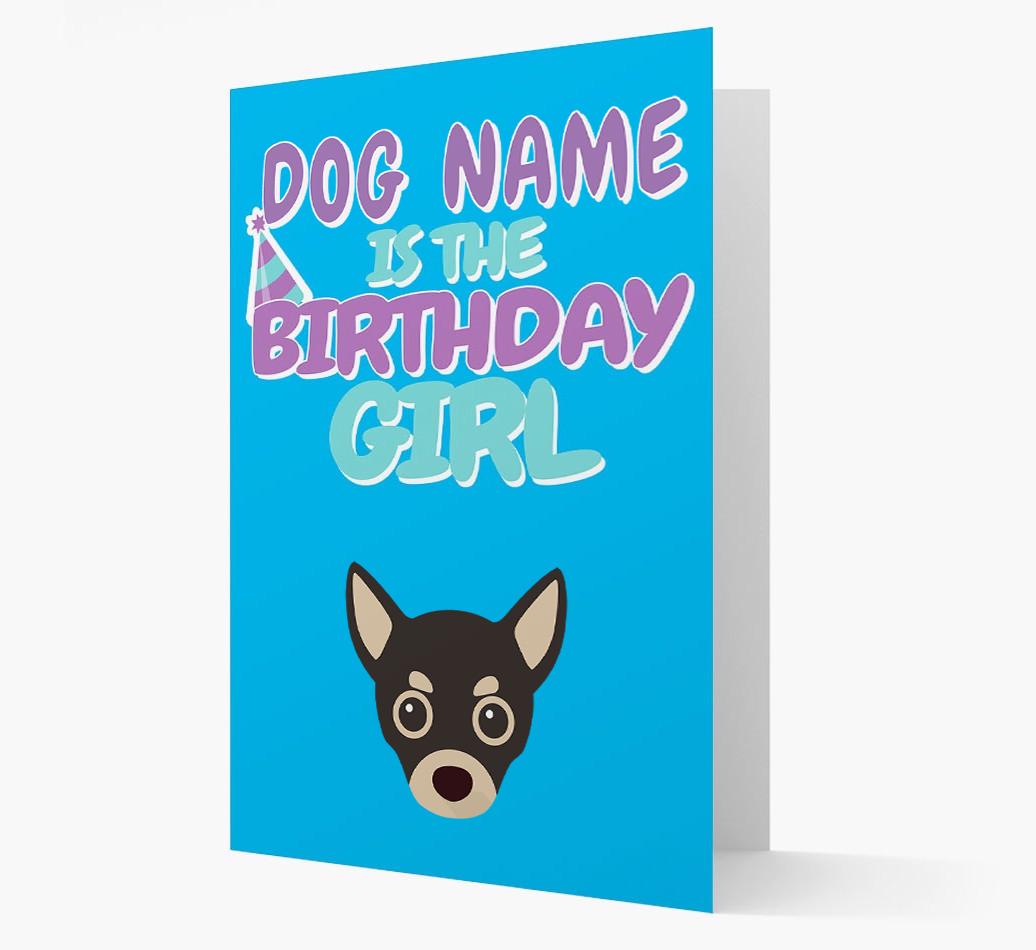 'Birthday Girl' Card with {breedFullName} Icon