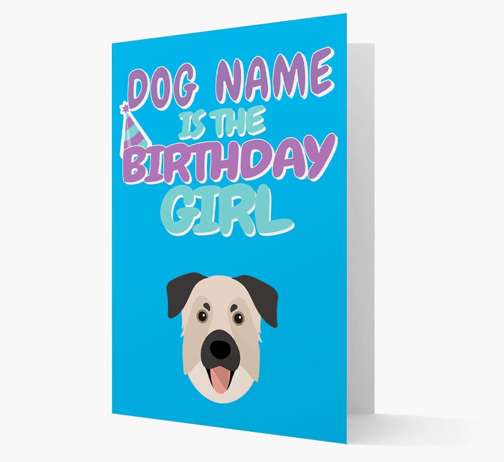 'Birthday Girl' Card with {breedFullName} Icon