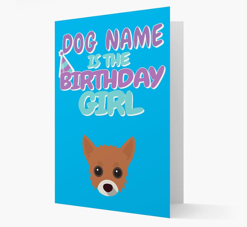'Birthday Girl' Card with {breedFullName} Icon