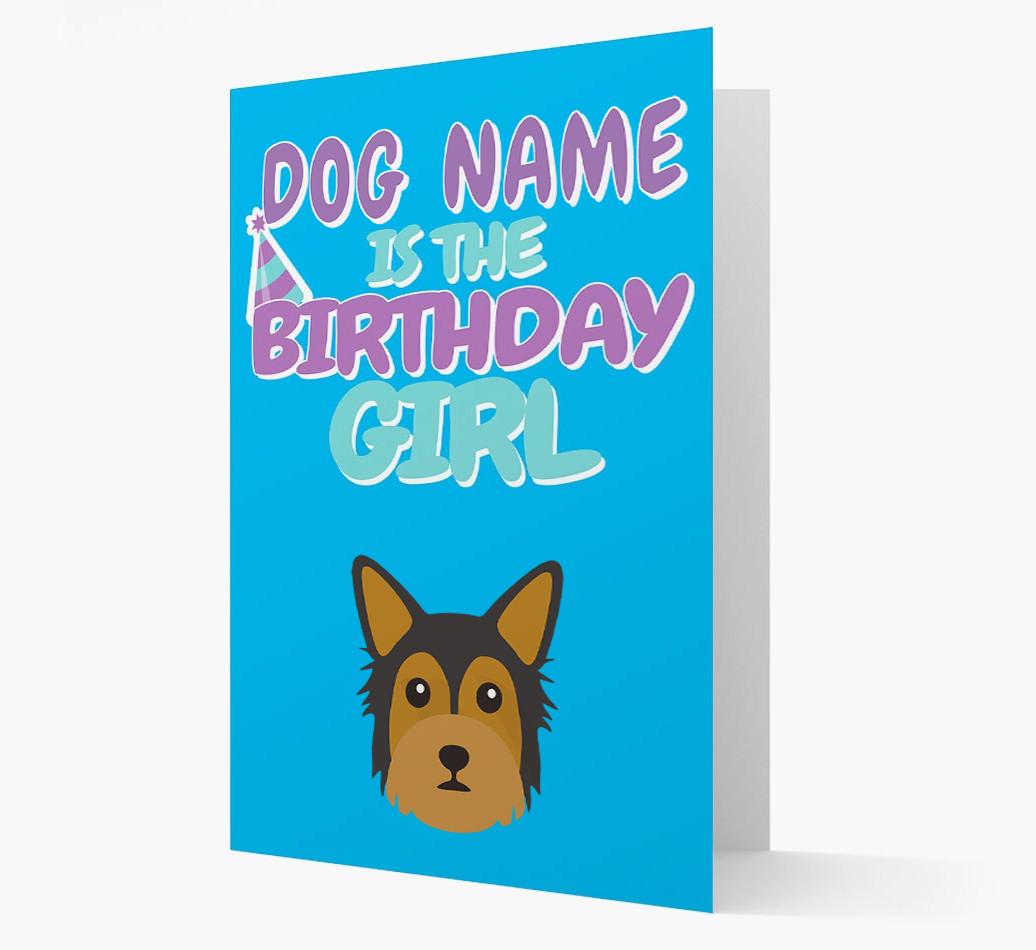'Birthday Girl' Card with {breedFullName} Icon