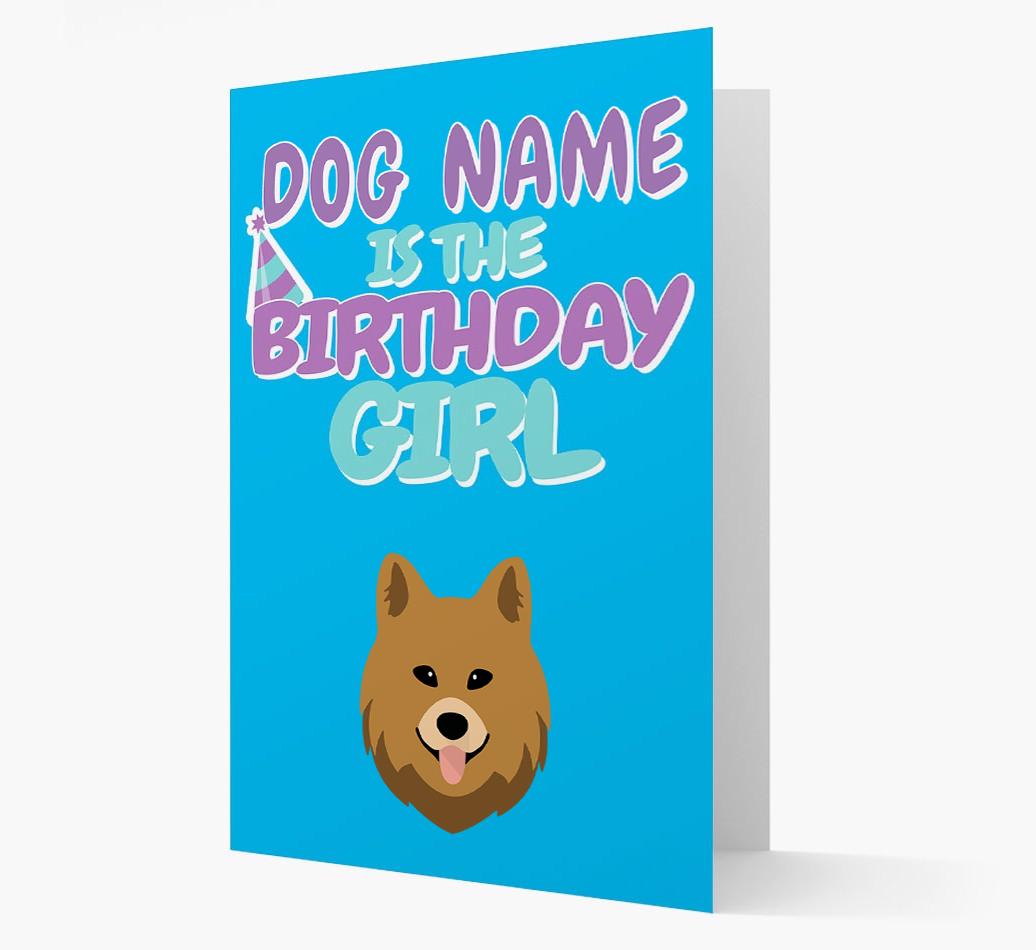 'Birthday Girl' Card with {breedFullName} Icon