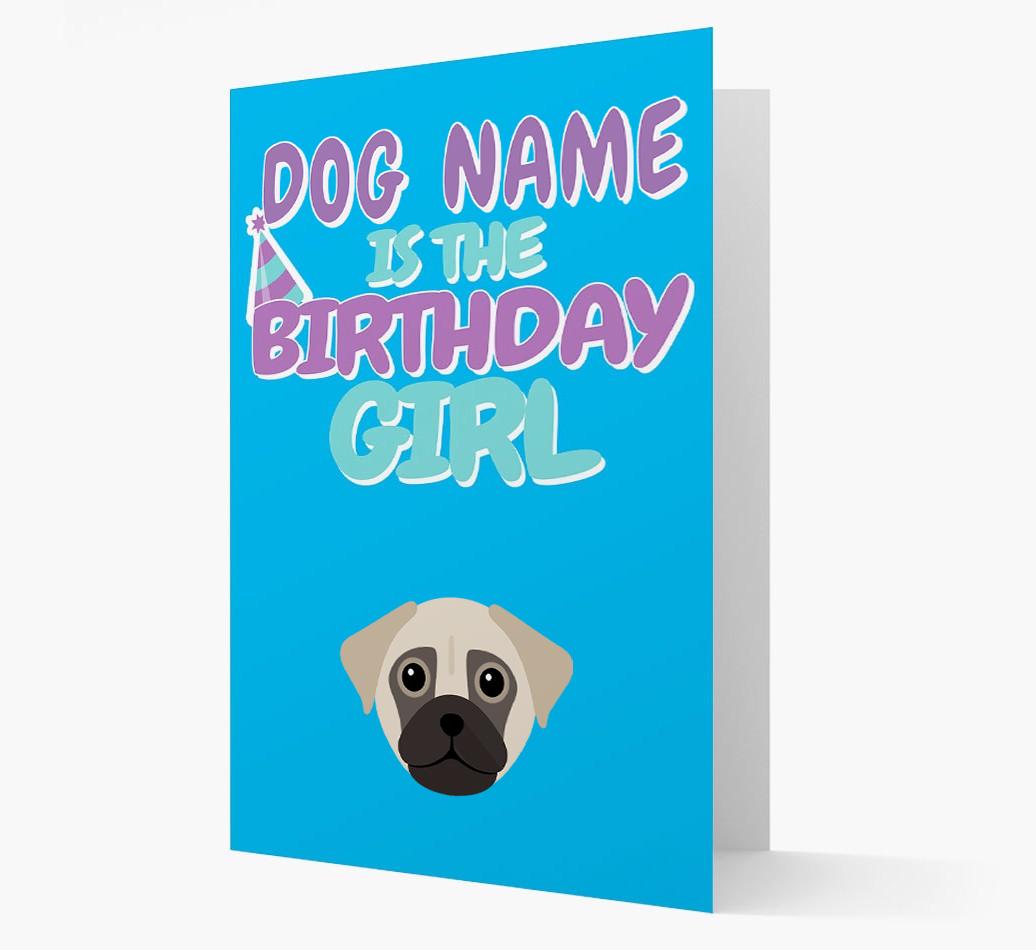 'Birthday Girl' Card with {breedFullName} Icon