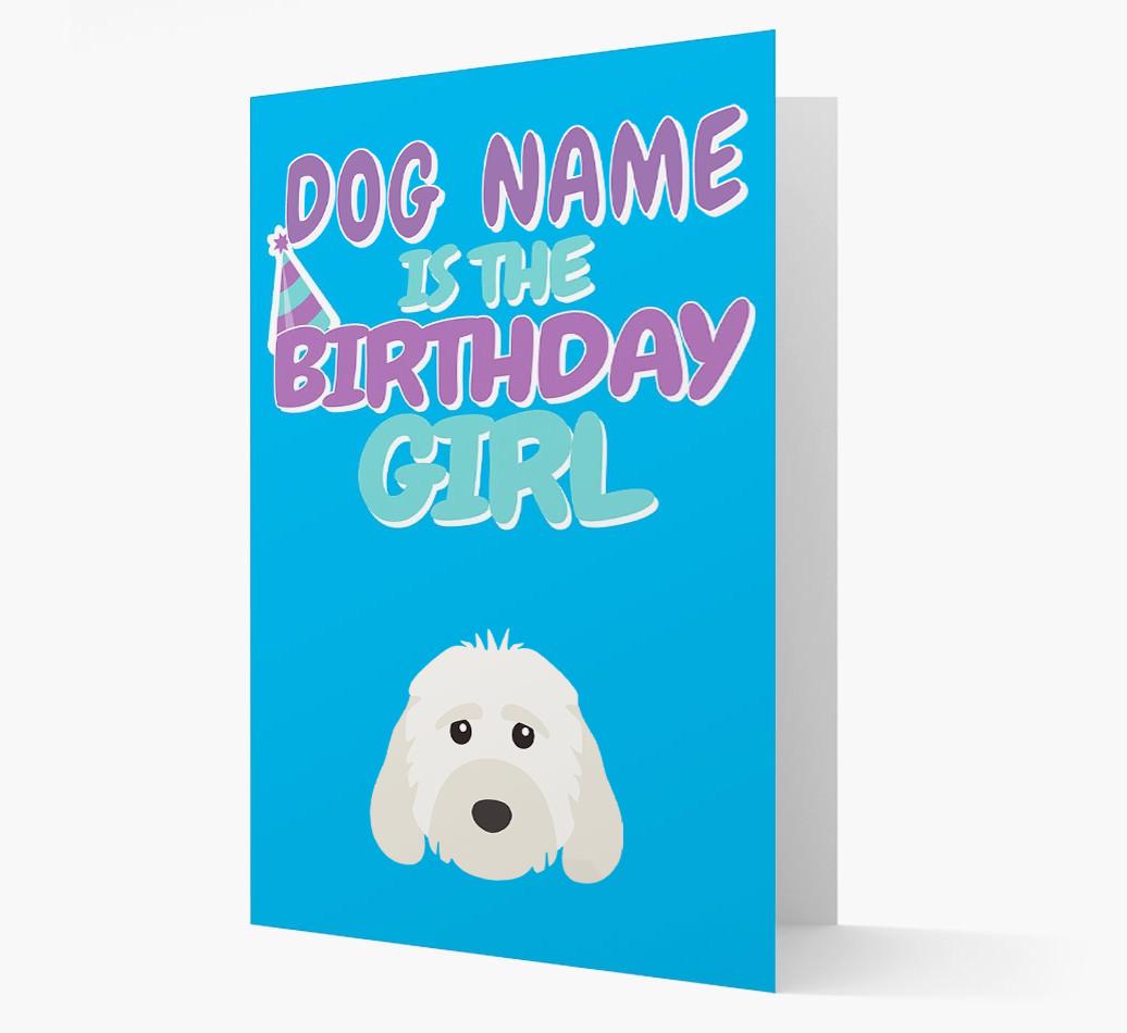 'Birthday Girl' Card with {breedFullName} Icon