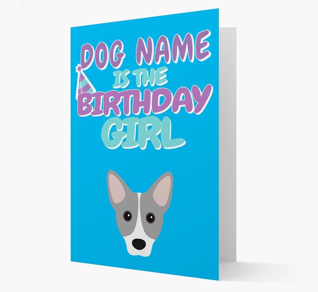 'Birthday Girl' Card with {breedFullName} Icon