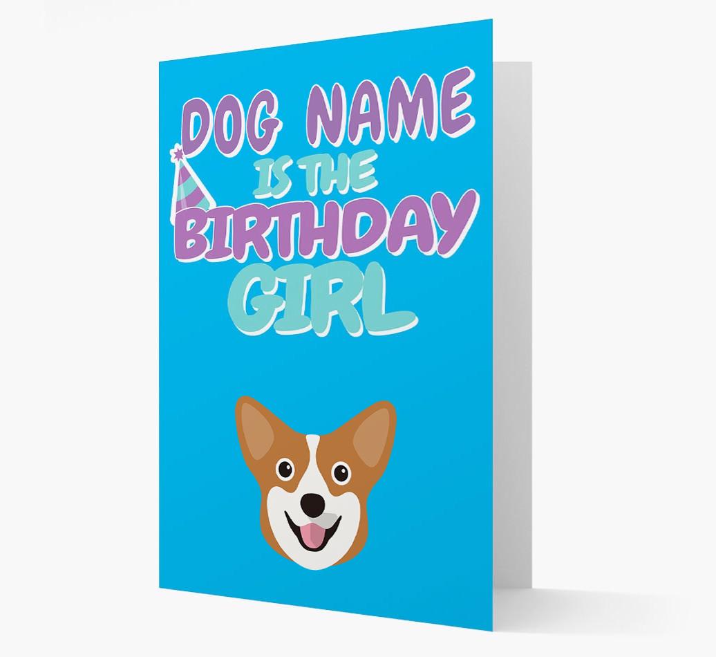 'Birthday Girl' Card with {breedFullName} Icon