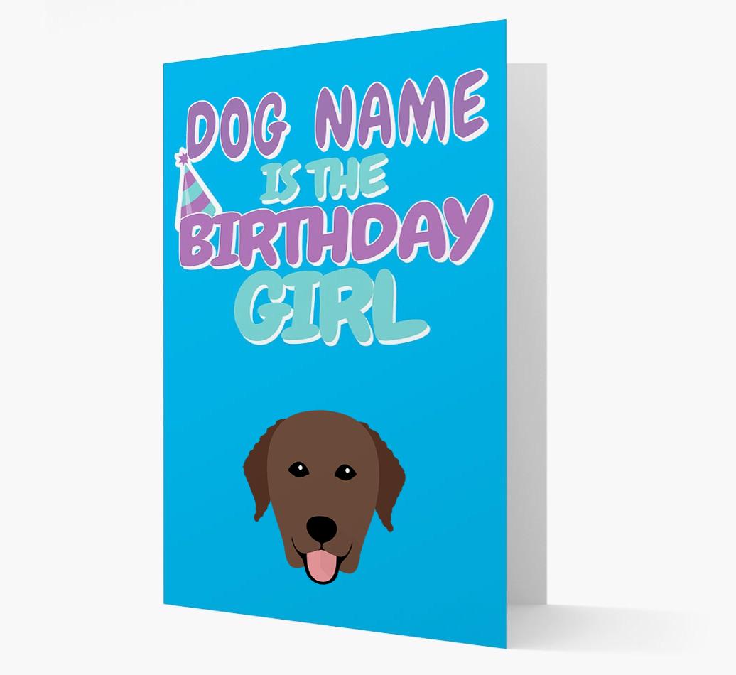 'Birthday Girl' Card with {breedFullName} Icon
