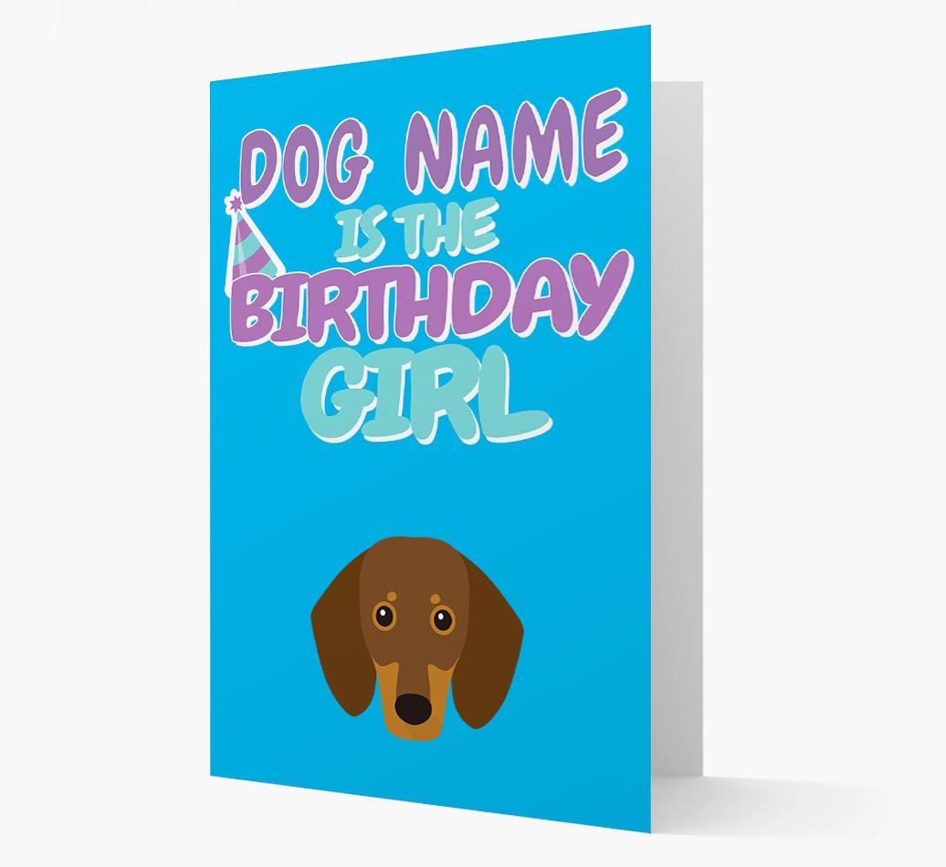'Birthday Girl' Card with {breedFullName} Icon