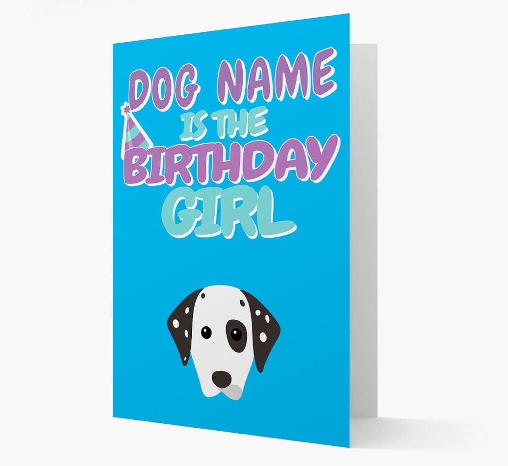 'Birthday Girl' Card with {breedFullName} Icon
