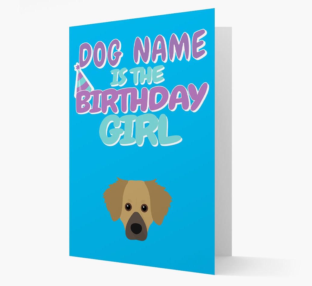 'Birthday Girl' Card with {breedFullName} Icon