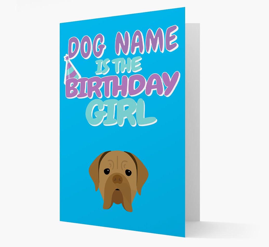 'Birthday Girl' Card with {breedFullName} Icon