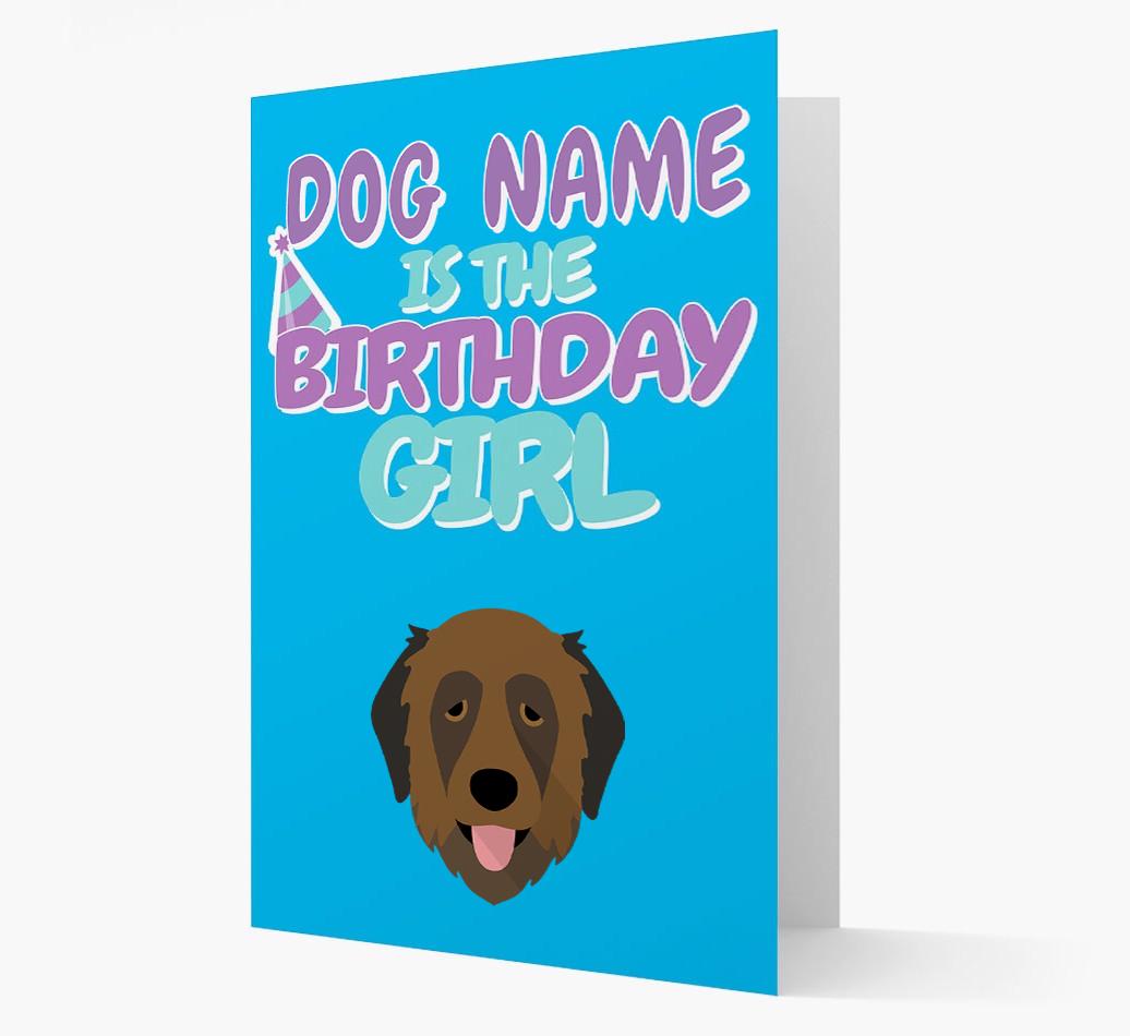 'Birthday Girl' Card with {breedFullName} Icon