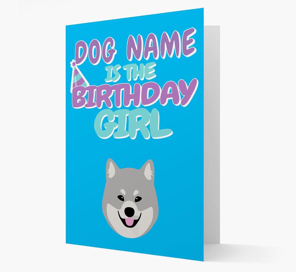 'Birthday Girl' Card with {breedFullName} Icon